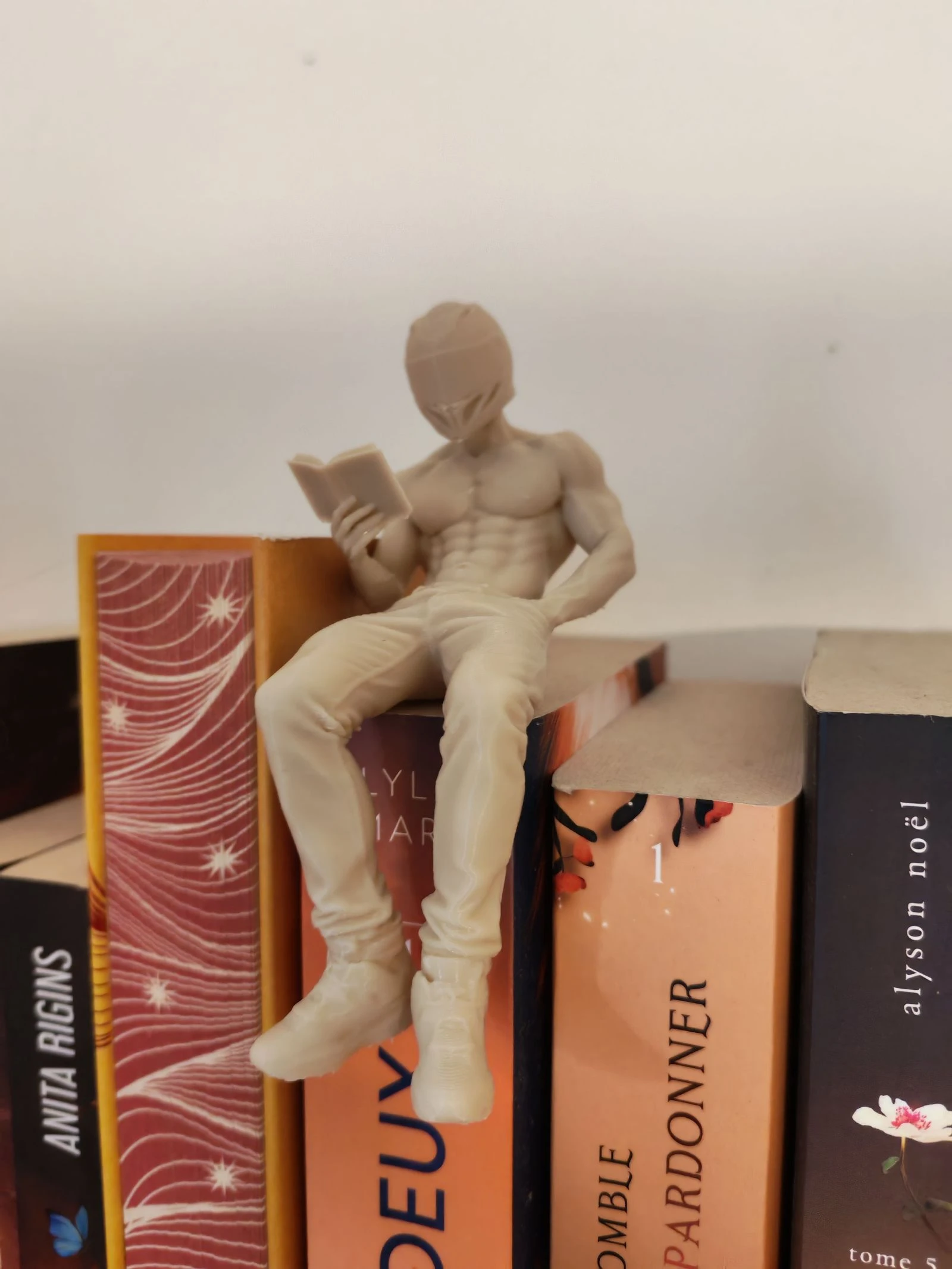 Sitting reader biker – photo 2